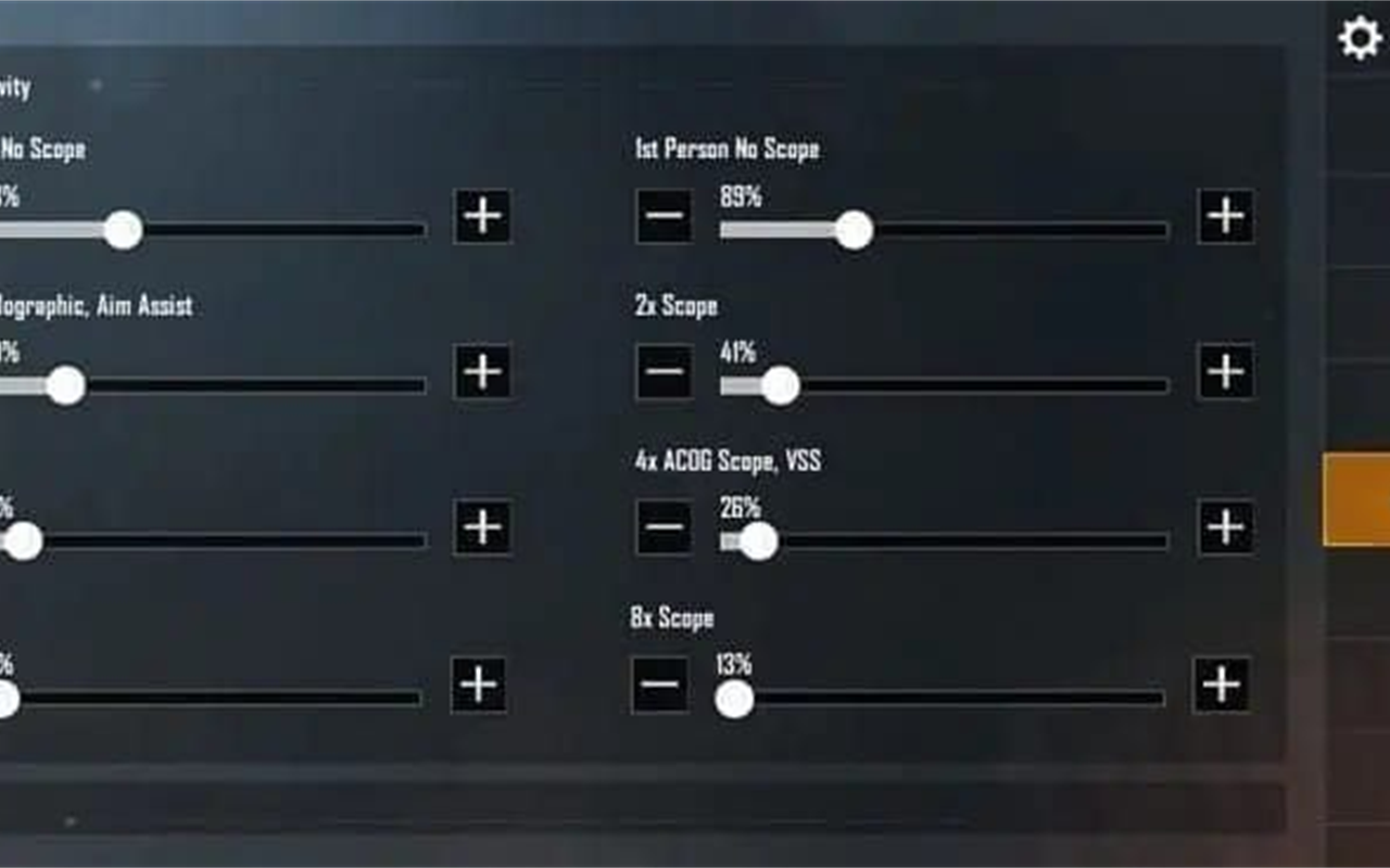 PUBG Mobile settings menu showing graphics options